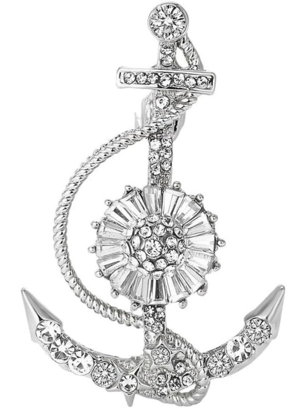 Nautical Anchor Brooch Pin for Women - Cute Ocean-Inspired Lapel Jewelry, Beachy